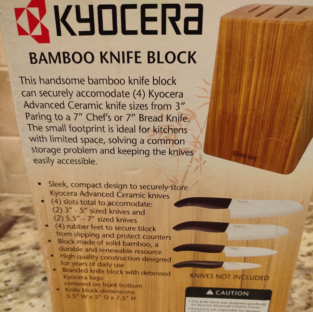 Kyocera Bamboo Knife Block - Picture 5 of 6